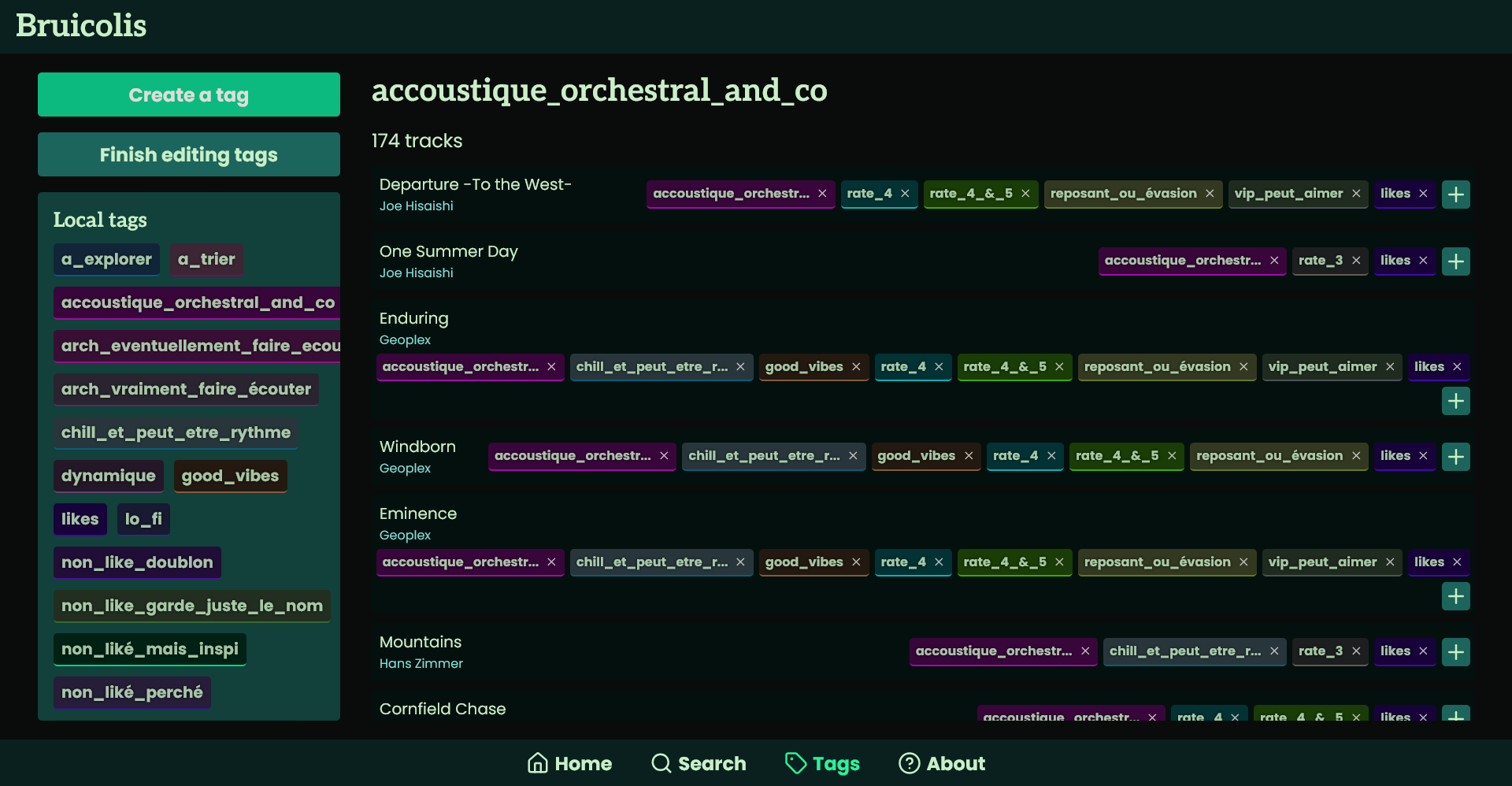 Bruicolis - Playlist management API and frontend thumbnail